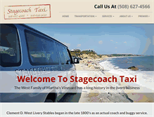 Tablet Screenshot of mvstagecoachtaxi.com